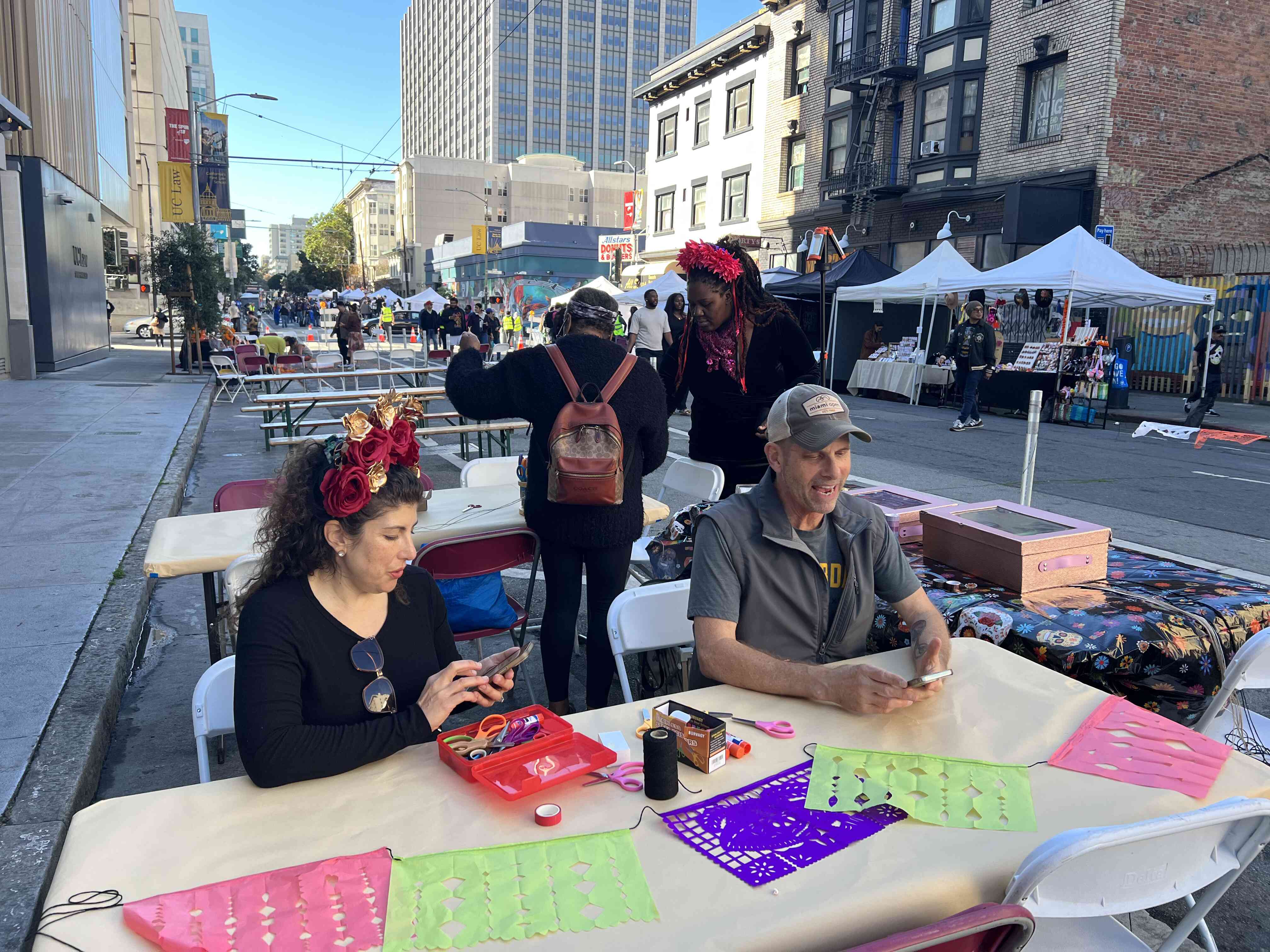 Dia De Los Muertos children’s crafting table